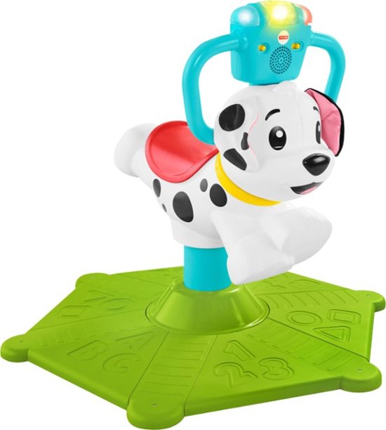 Fisher-Price - Bounce and Spin Puppy - White
